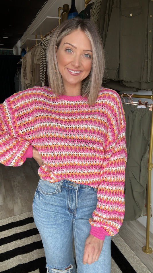 Get It Right Multi Colored Sweater