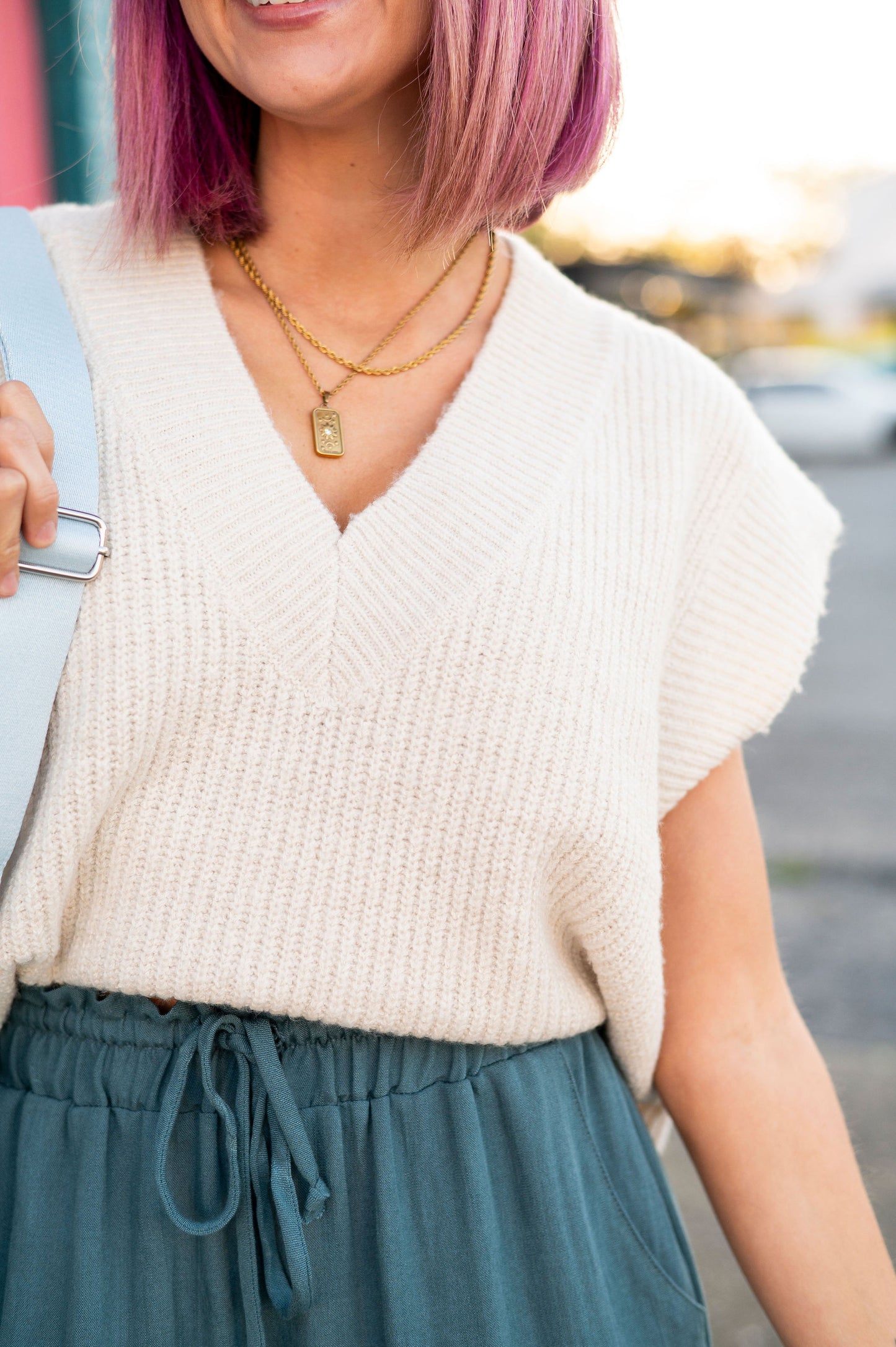 She's A Keeper Sweater Vest [MULTIPLE COLORS]