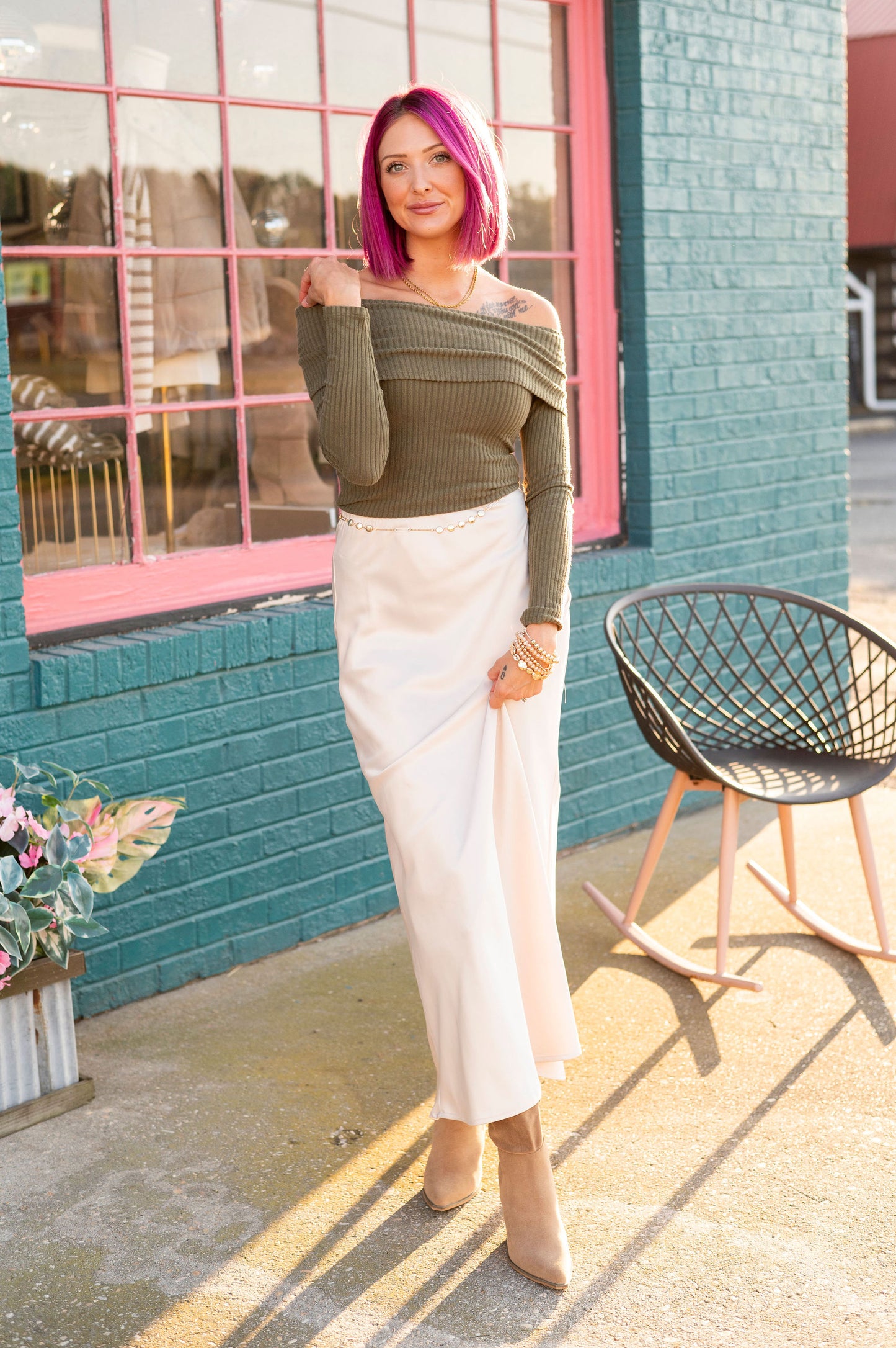 Flirty Feels Off Shoulder Knit Top [MULTIPLE COLORS]