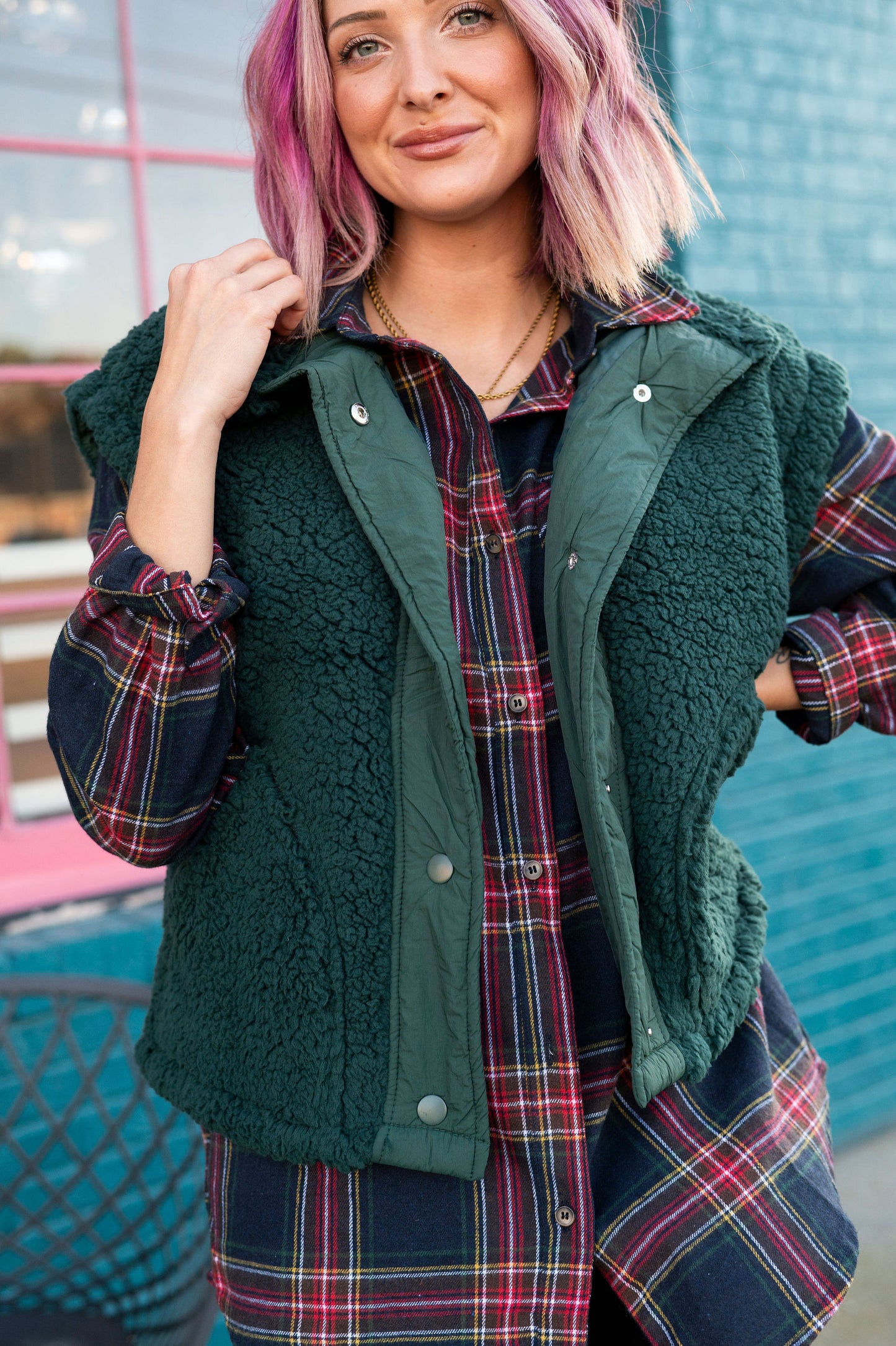 Feel The Warmth Teddy Vest [MULTIPLE COLORS]