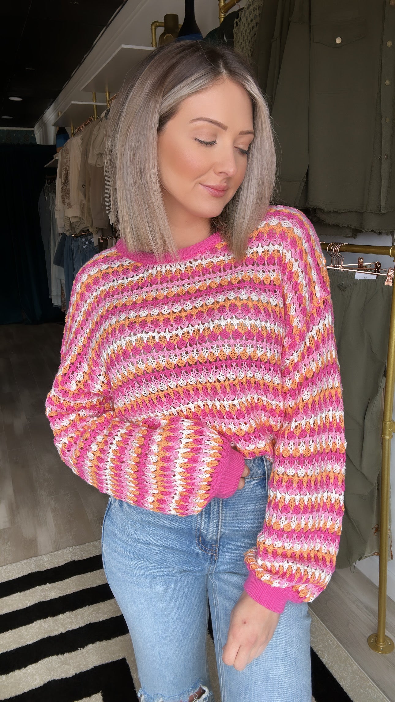 Get It Right Multi Colored Sweater