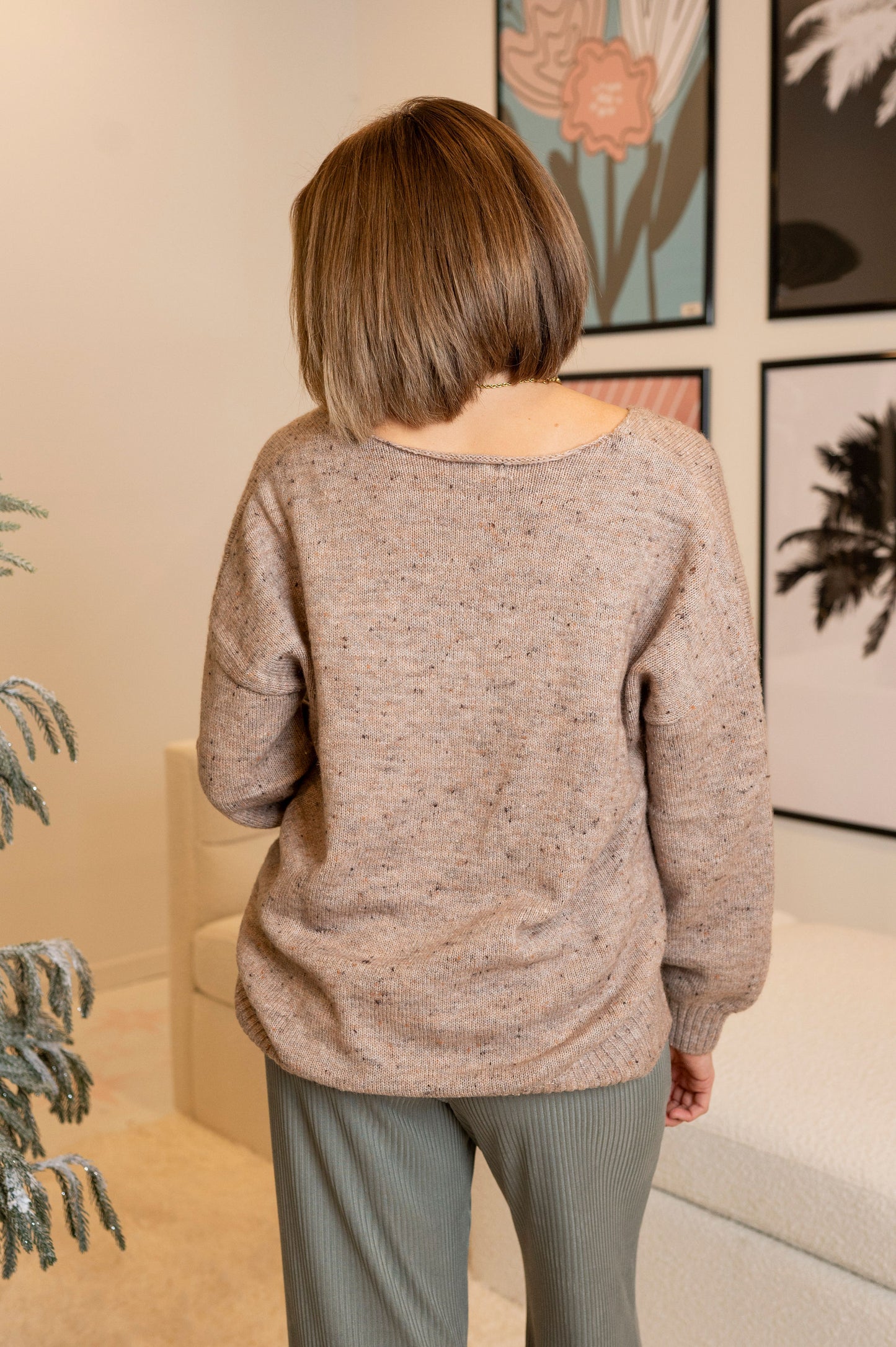 Sweet Beyond Speckled Sweater