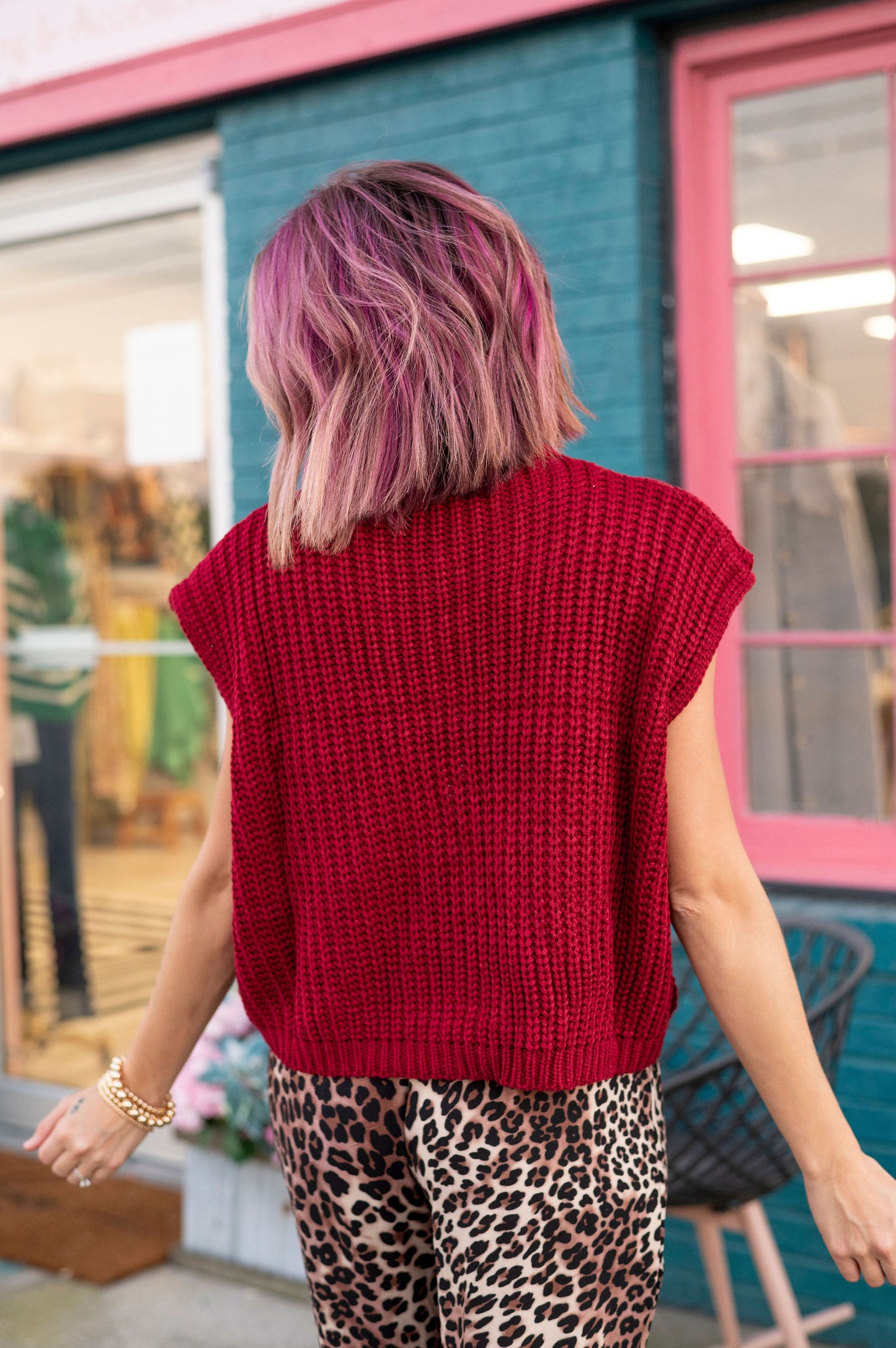 Iconic Charm Ruby Sweater