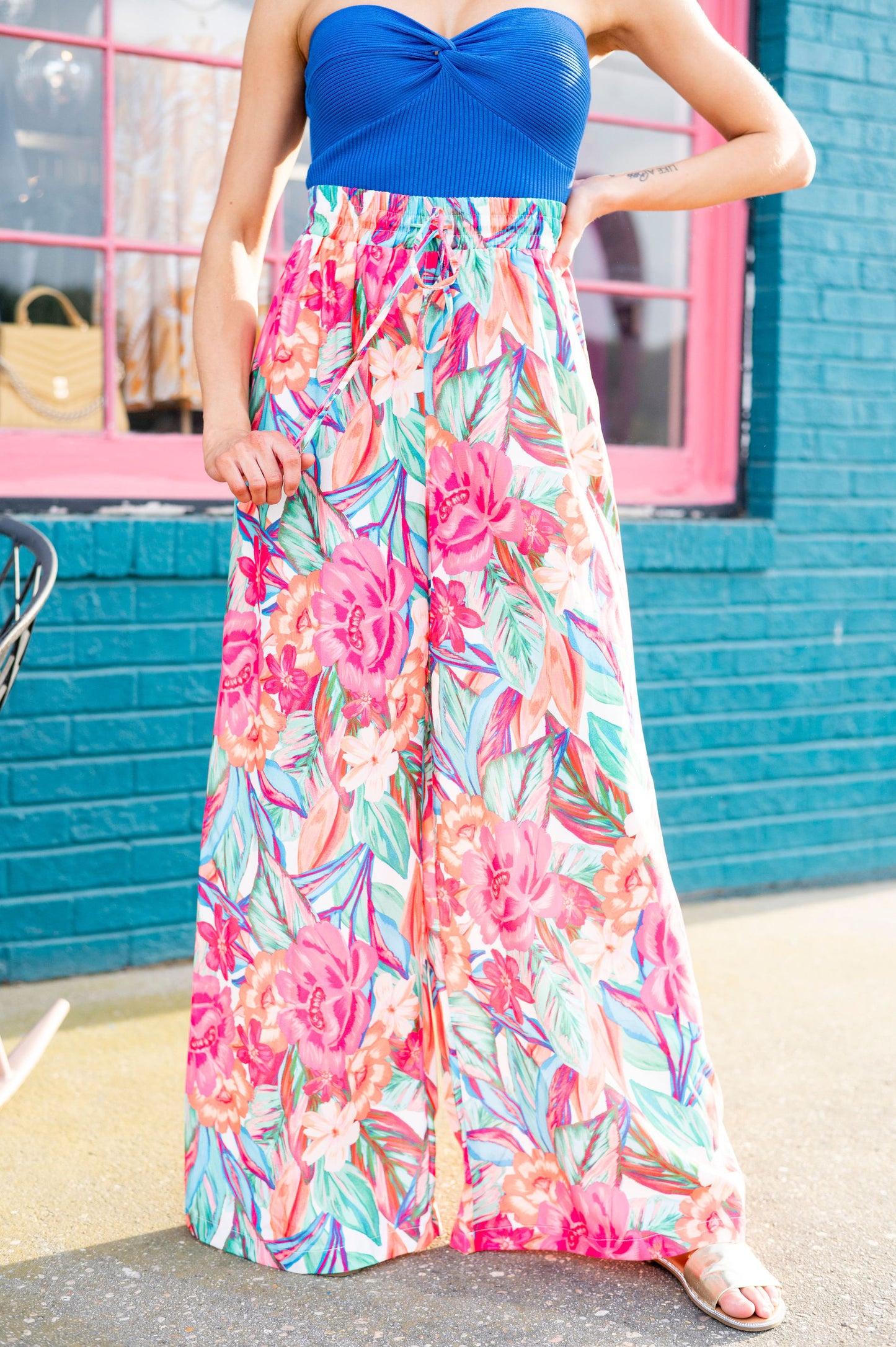 Bright Disposition Palazzo Pants