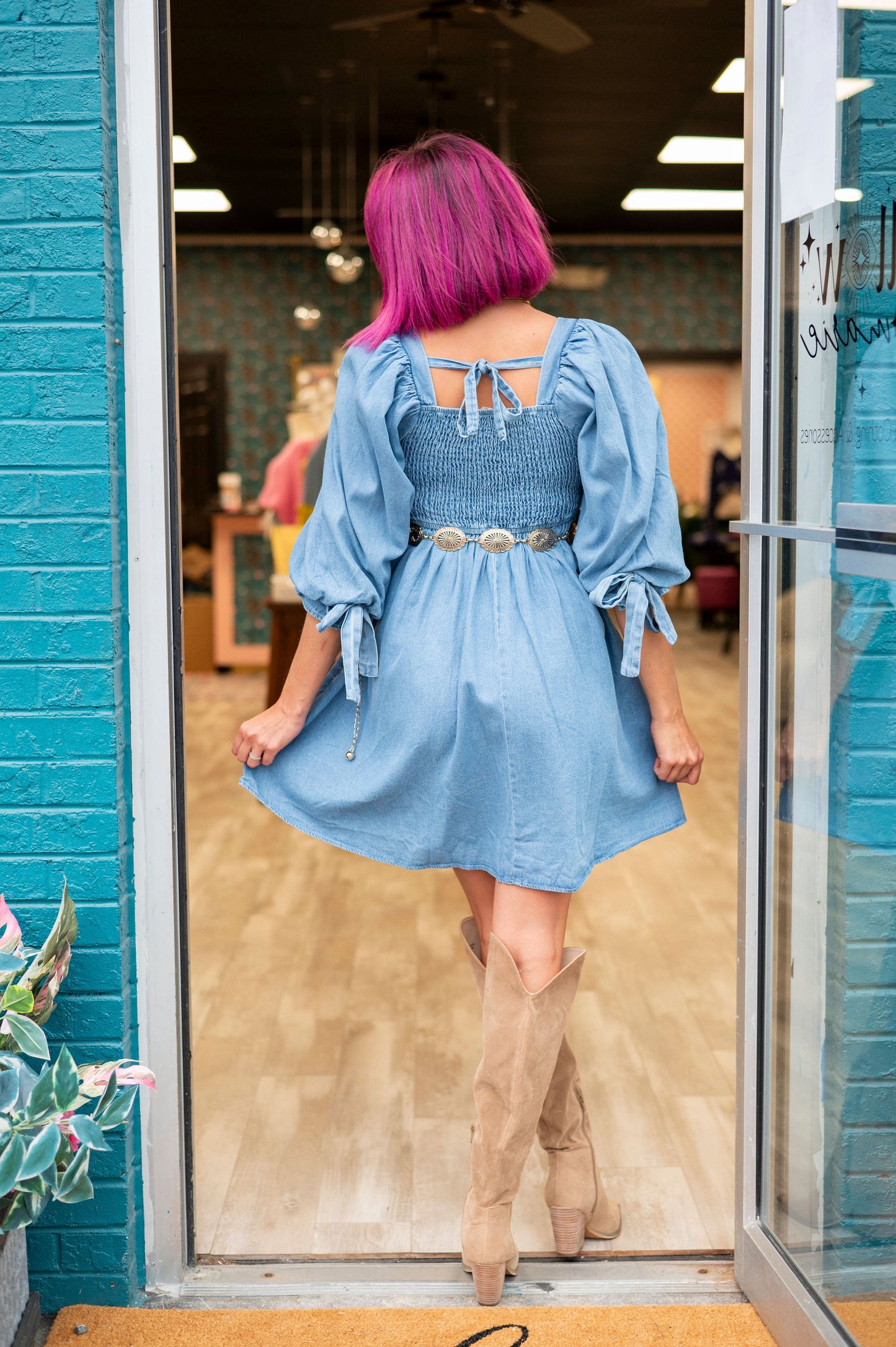 Small Town Cutie Denim Dress