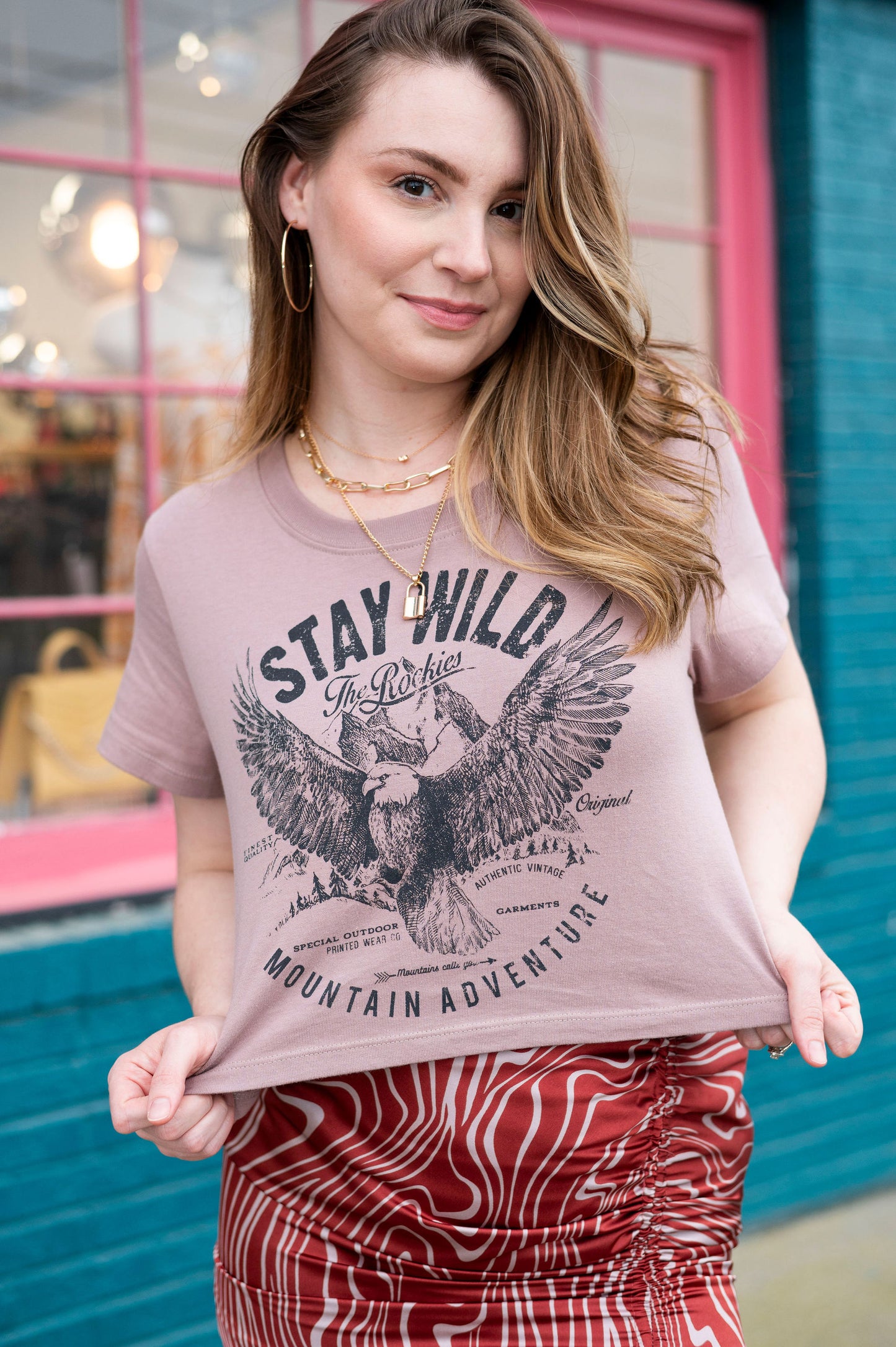 Stay Wild Cropped Graphic Tee