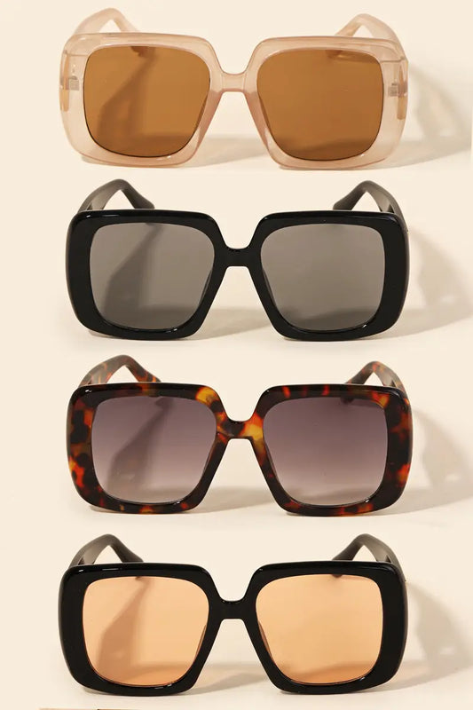 Square Frame Sunglasses {MULTIPLE COLORS}